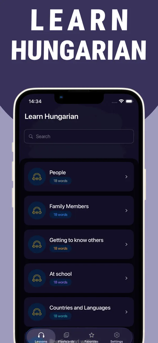 Screenshot #1 pour Learn Hungarian - Lentil