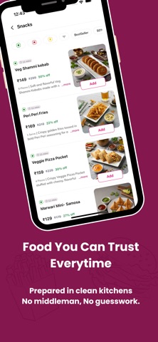 Breeze: Food in 10 minutes iPhone screenshot