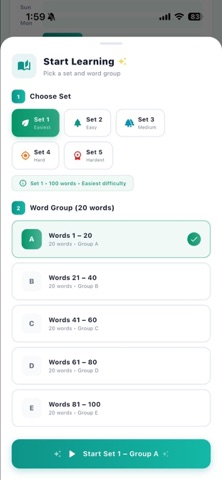Vocab9Plus screenshot