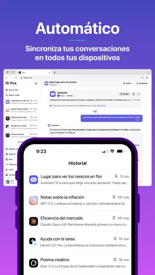 Captura de pantalla de Poe – Fast AI Chat en iPhone 1