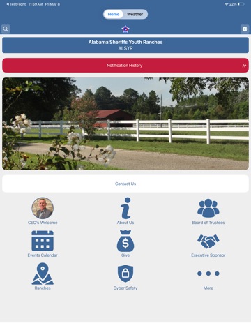Alabama Sheriffs Youth Ranches iPad screenshot