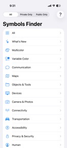 Symbols Finder screenshot