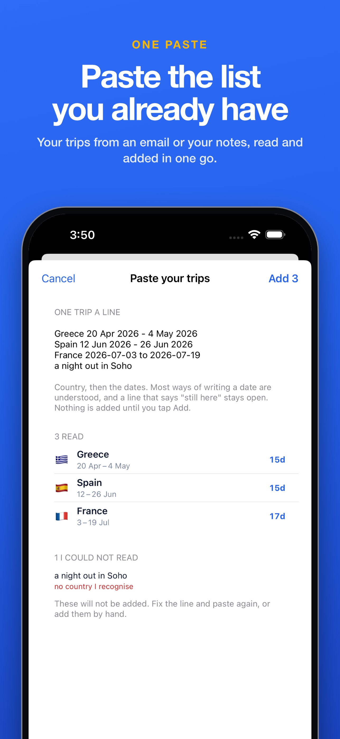 Screenshot 4 of DayWindow: Schengen Calculator