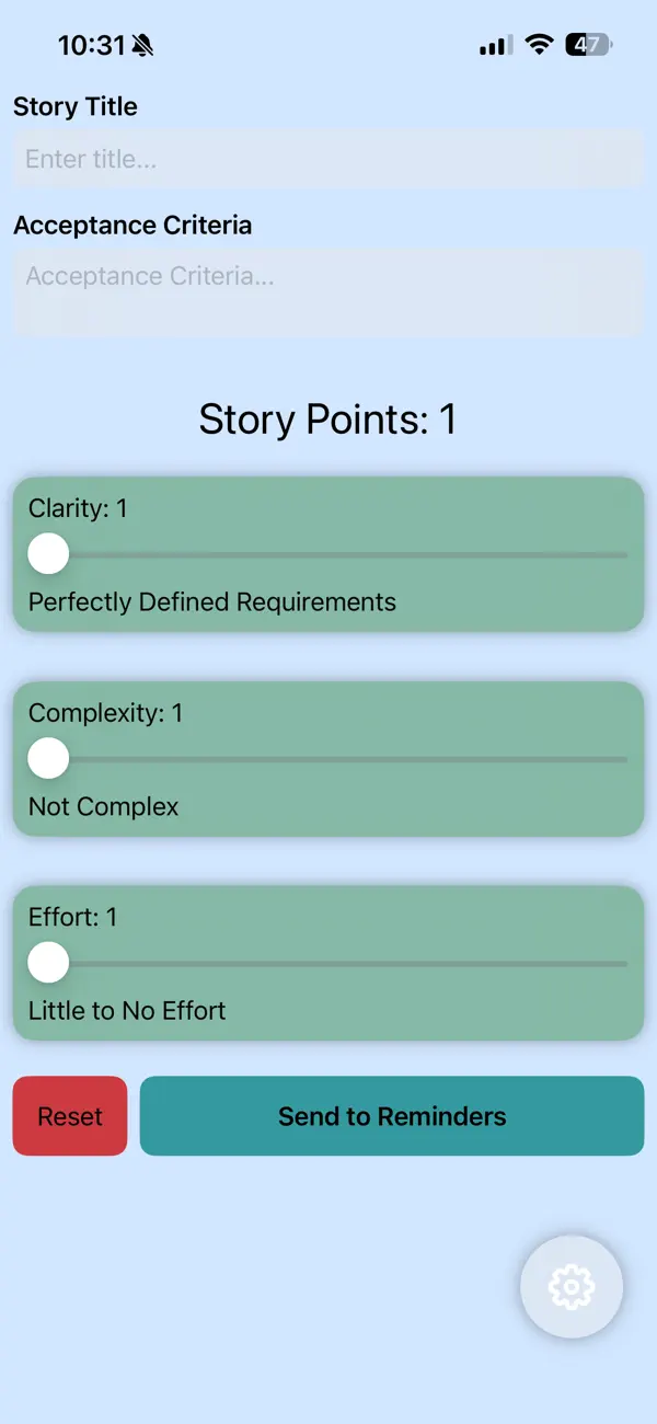 #1. AgilePointCalculator (iOS) Ved: Brennon Jacobson