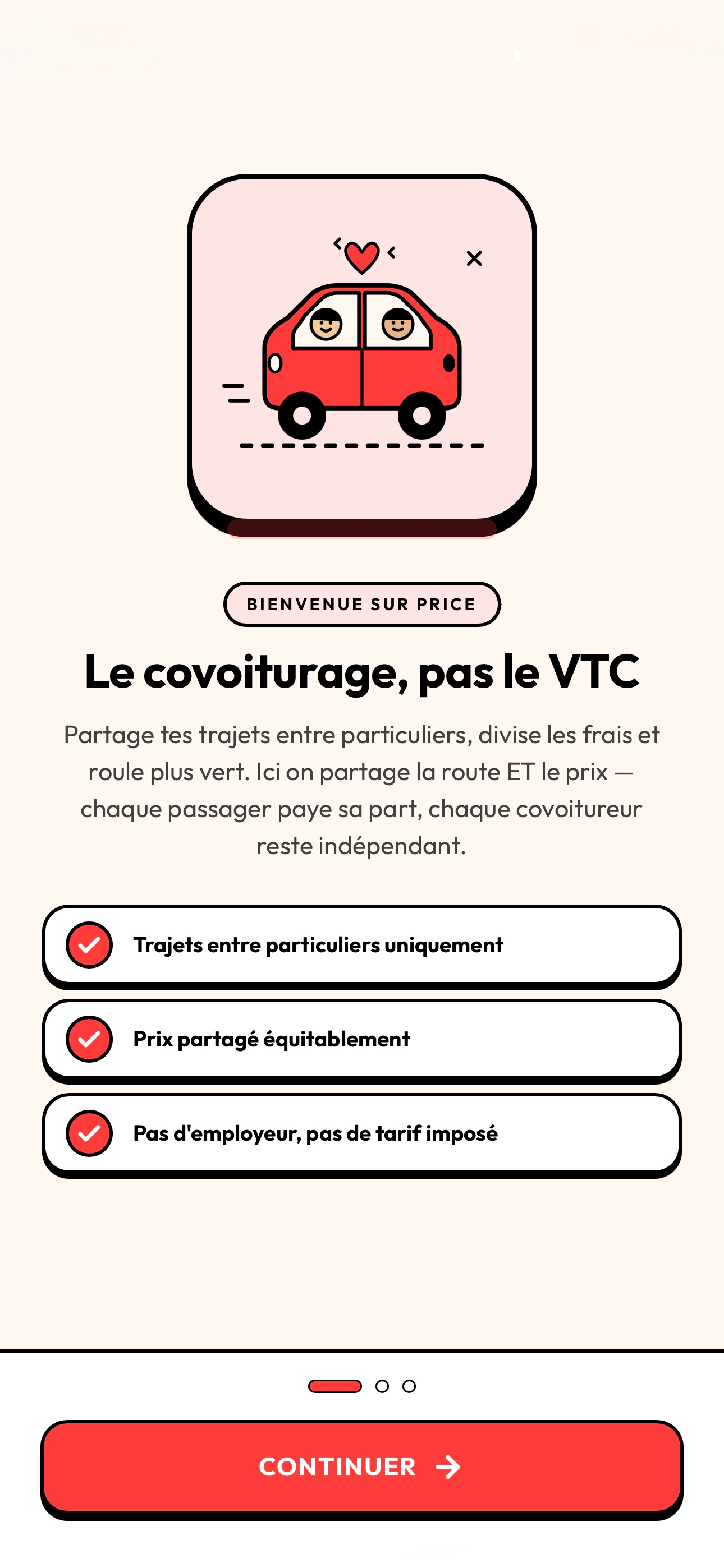 Price Covoit screenshot 2