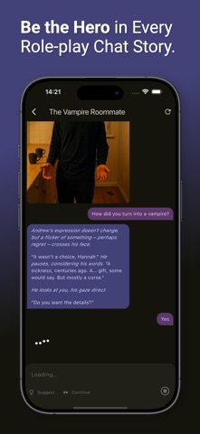 Texting AI: RolePlay Chat Game iPhone screenshot