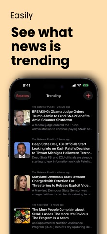 Conservative News & Podcasts iPhone screenshot