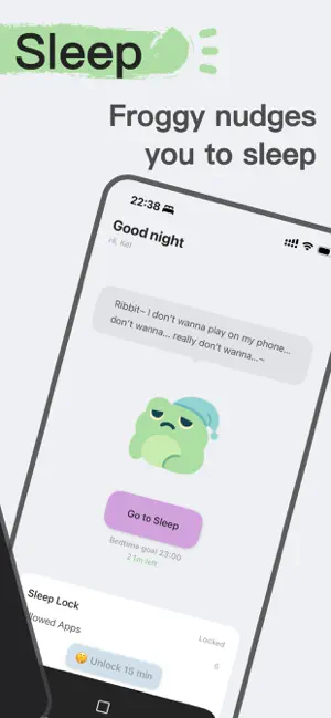 Bedtime App Blocker: FrogSleep screenshot 2