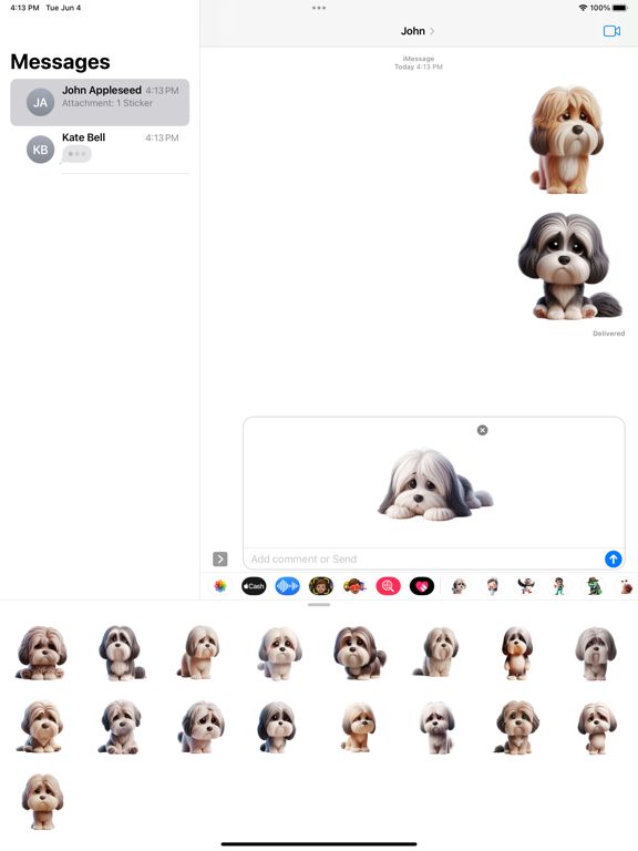 Screenshot #6 pour Sad Havanese Stickers