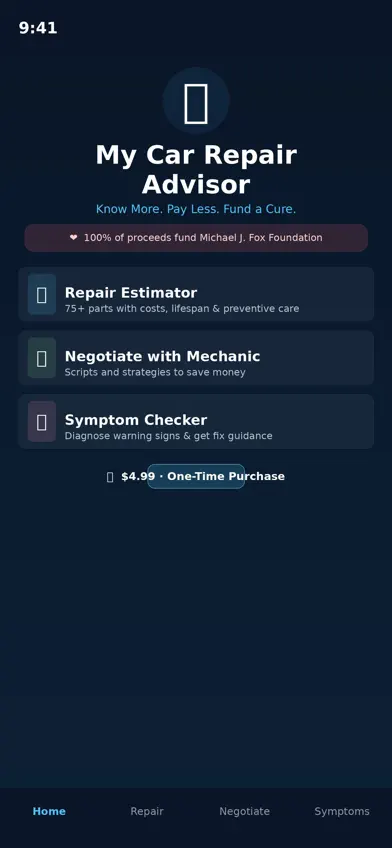 My Car Repair Advisor screenshot 1