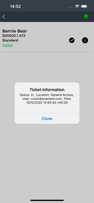Access - Ticket Scanning Screenshot 4 of 7