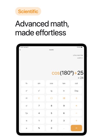 PerfectCalc: Calculator Suite iPad screenshot