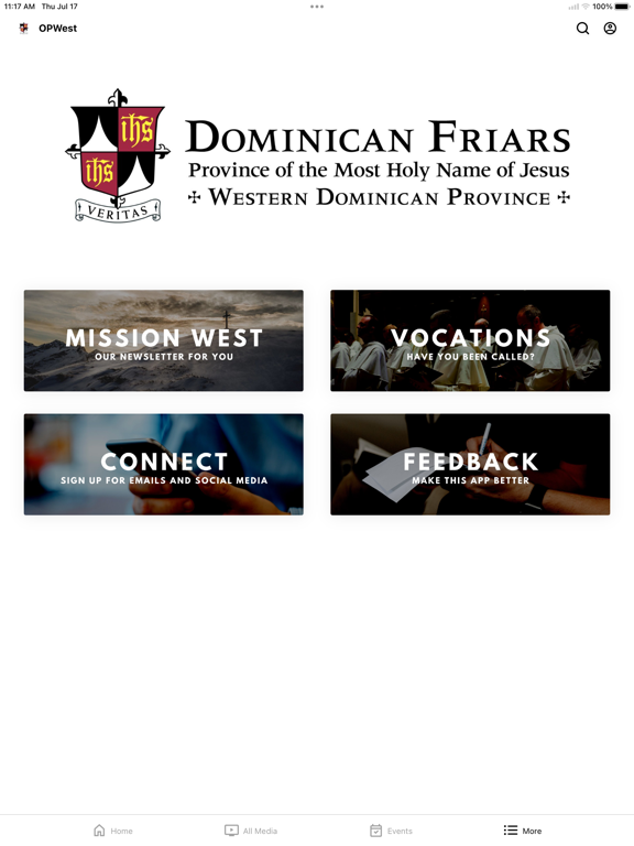 Western Dominican Province iPad screenshot 4 - Education app