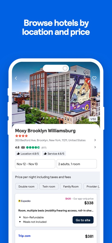 Skyscanner Flights & Travel - Hotel Deal Finder