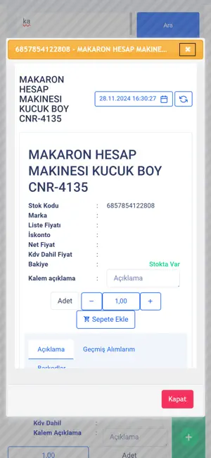 Çınar Kırtasiye B2B screenshot 1