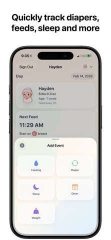 Nuggetracker - Baby Tracker Screenshot 2 of 5