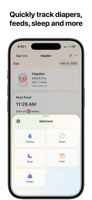 Nuggetracker - Baby Tracker Screenshot 2 of 5