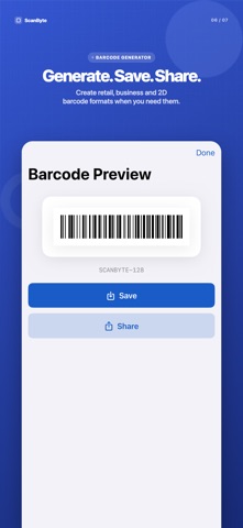 ScanByte: QR & Barcode Screenshot 6 of 7