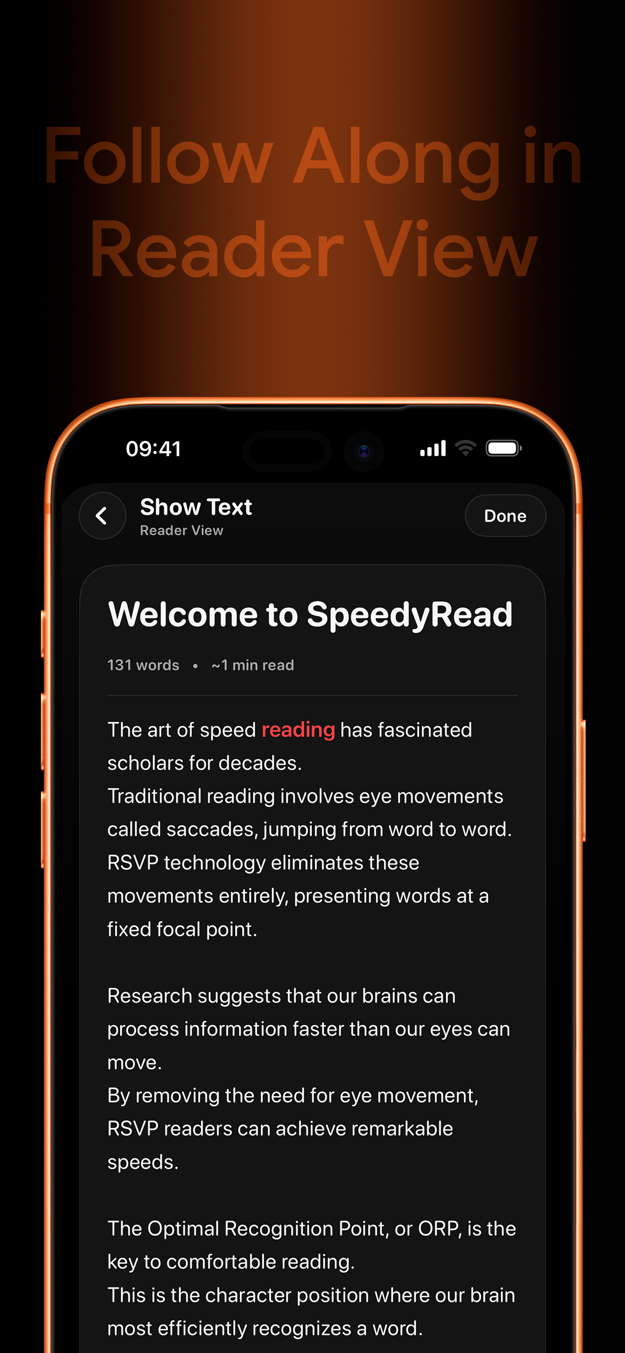 SpeedyRead: Speed Reading App screenshot 5