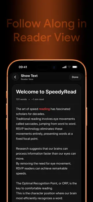 SpeedyRead: Speed Reading App screenshot 4