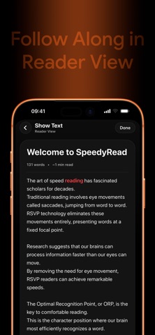 SpeedyRead: Speed Reading App Screenshot 4 of 4