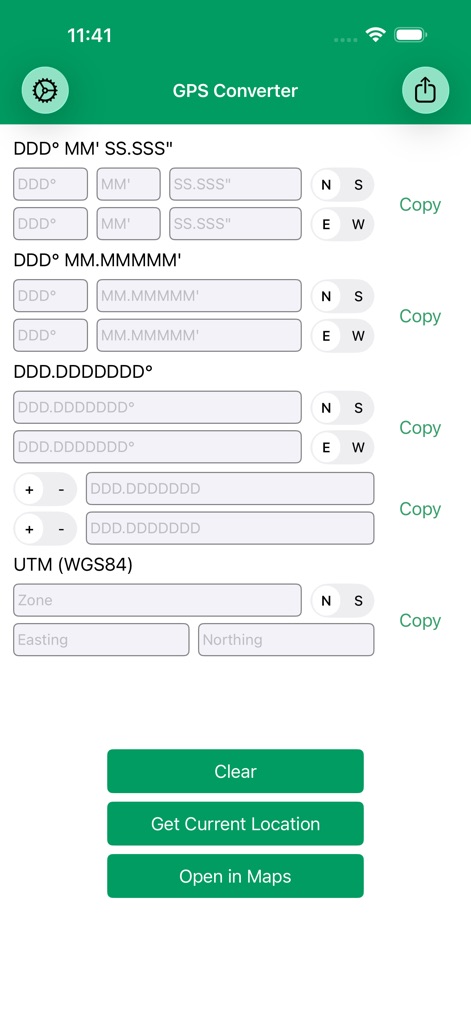 Convertidor de formato GPS - App de Utilidades | MWM