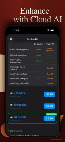 Recipe Scanner C iPhone screenshot