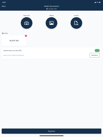 BiLOOP 360 iPad screenshot