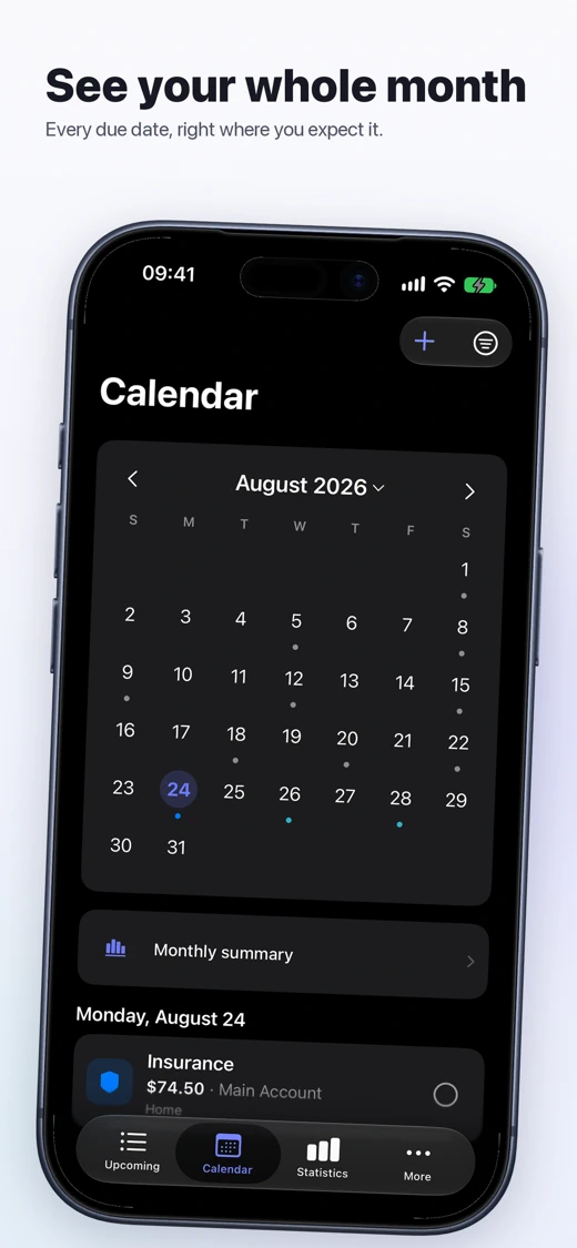 Paylendar: Payment Planner screenshot 5