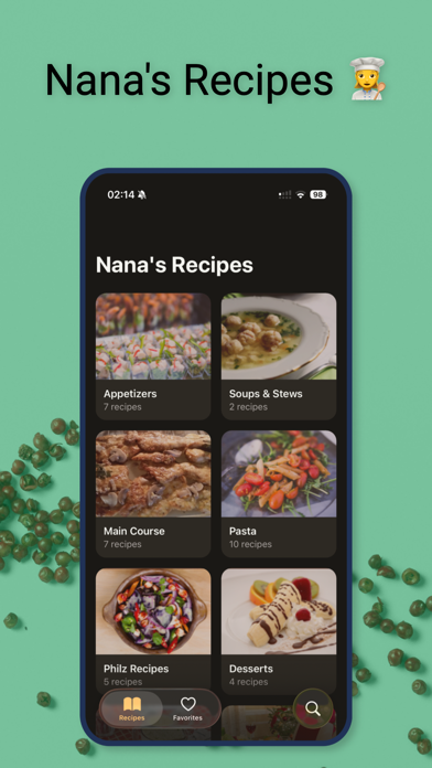 Screenshot #1 pour Nana's Recipes