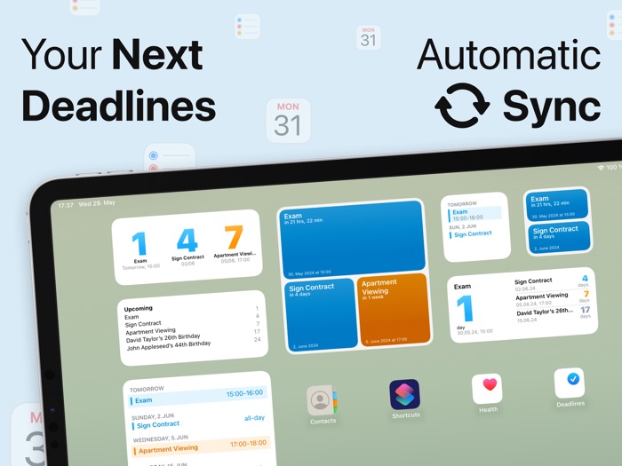 Countdown Widget - Deadlines