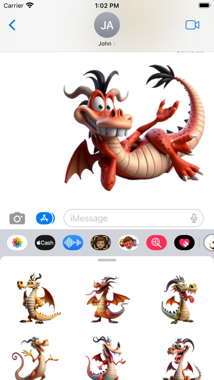 Goofy Dragon Stickers screenshot-5