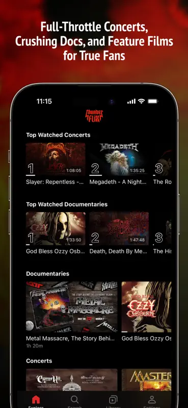 Thunderflix Metal Shows & Docs screenshot 2 of 4