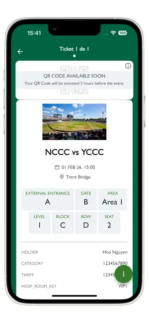 Trent Bridge Tickets iPhone screenshot 4