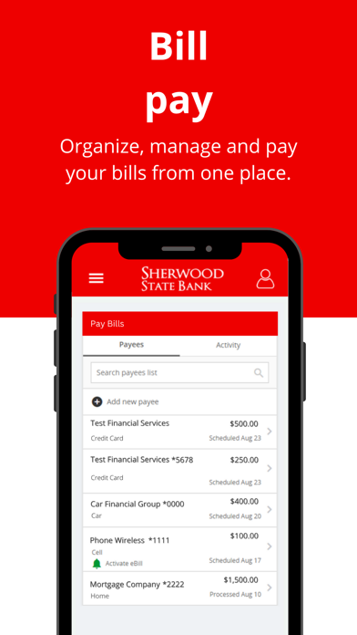 Sherwood State Bank Screenshot