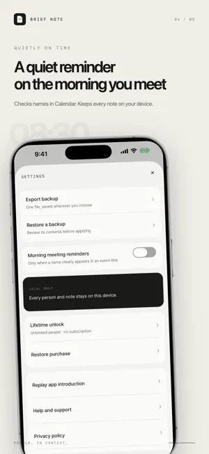 Brief Note - Remember People screenshot 4