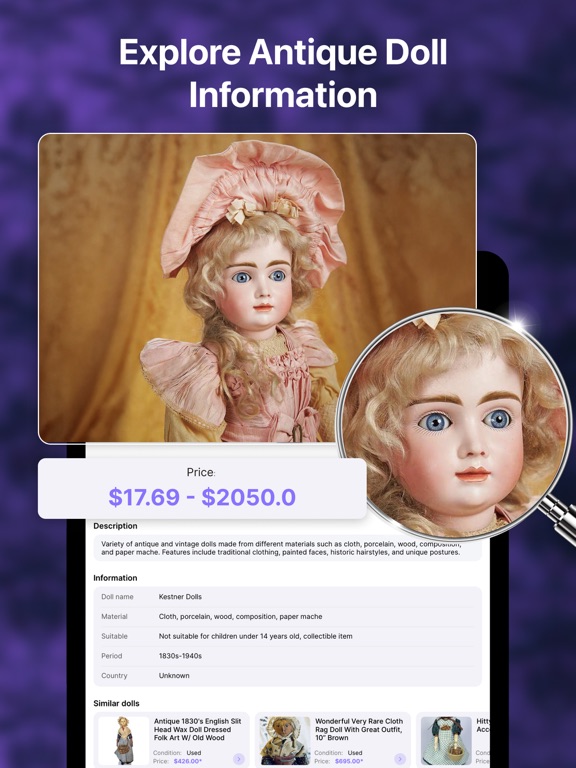 Antique Doll Identifier iPad screenshot 5 - Education app
