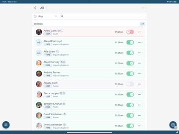 CharitySuite Check-In iPad screenshot