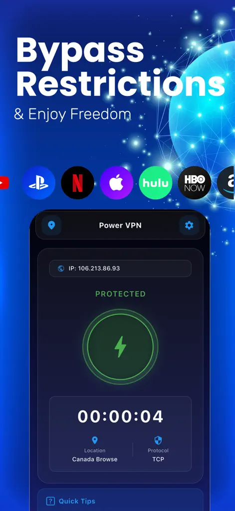 Power VPN - Fast WiFi & Proxy - Utilities App | MWM