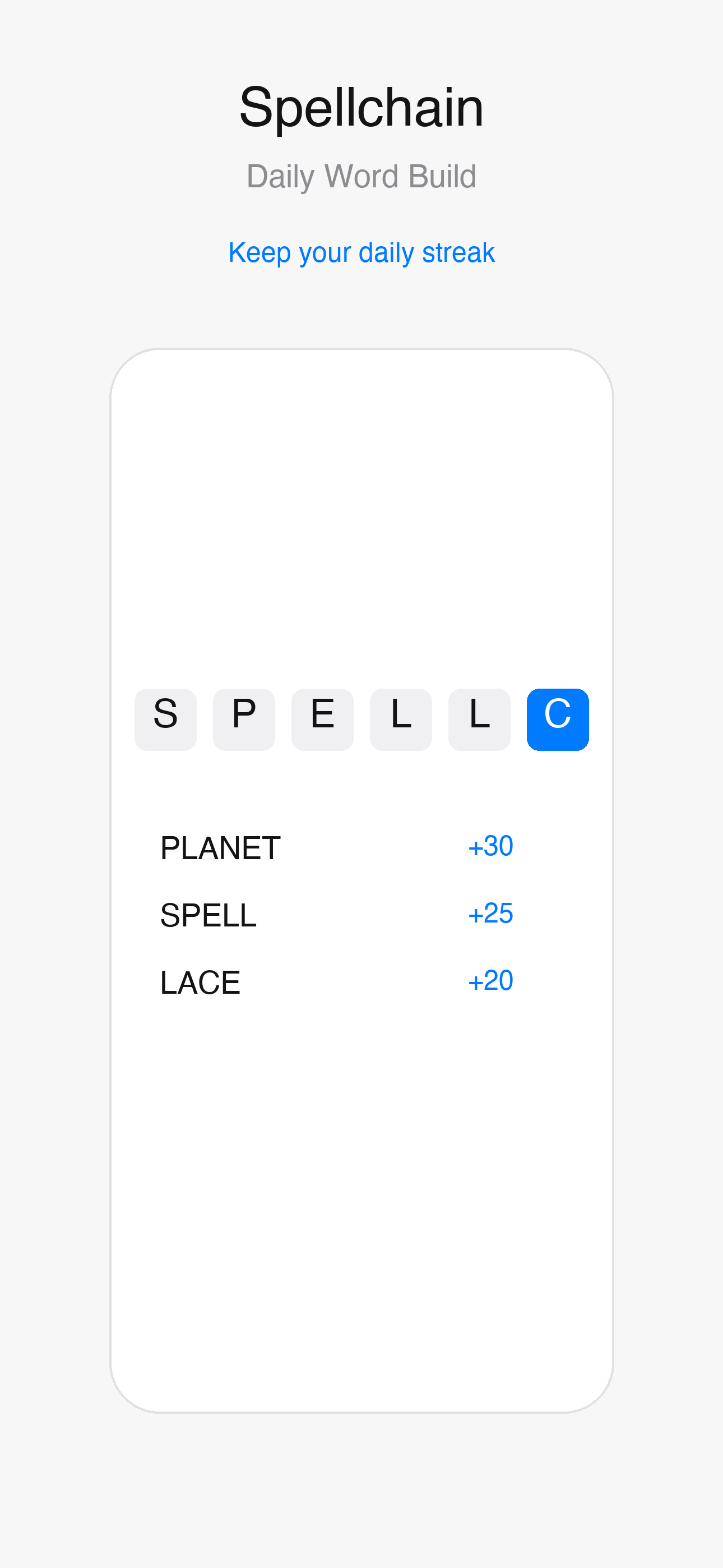Spellchain: Daily Word Build screenshot 3
