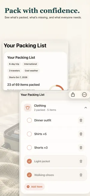 PackBetter: Travel Companion screenshot 3