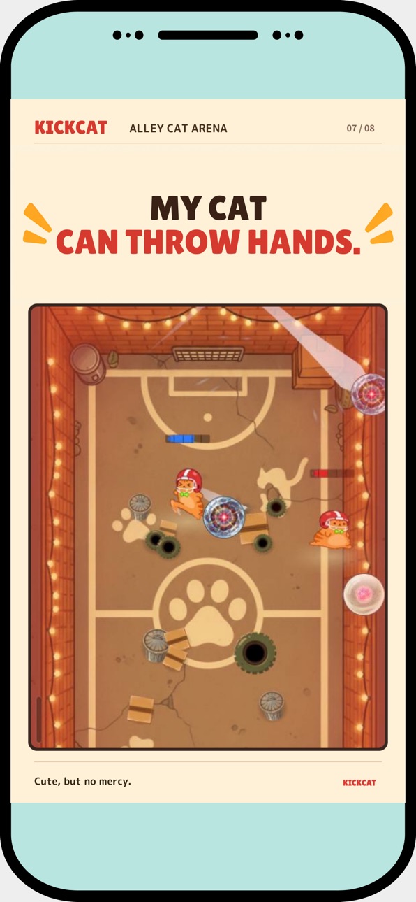 KickCat: Idle Cat RPG iOS Mod IPA screenshot 7 - iOS game interface