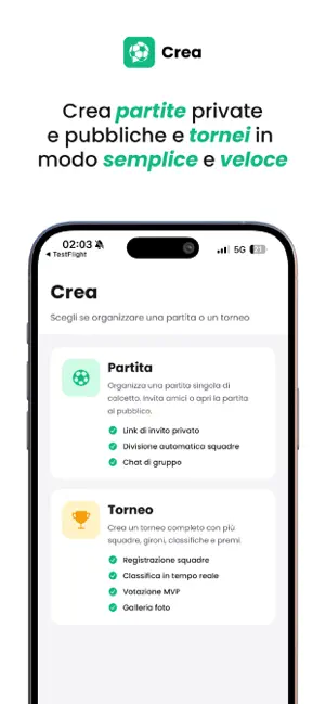 Jessico Calcetto iPhone screenshot 1