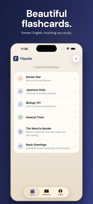 Flipside — Korean Flashcards Screenshot 3 of 9