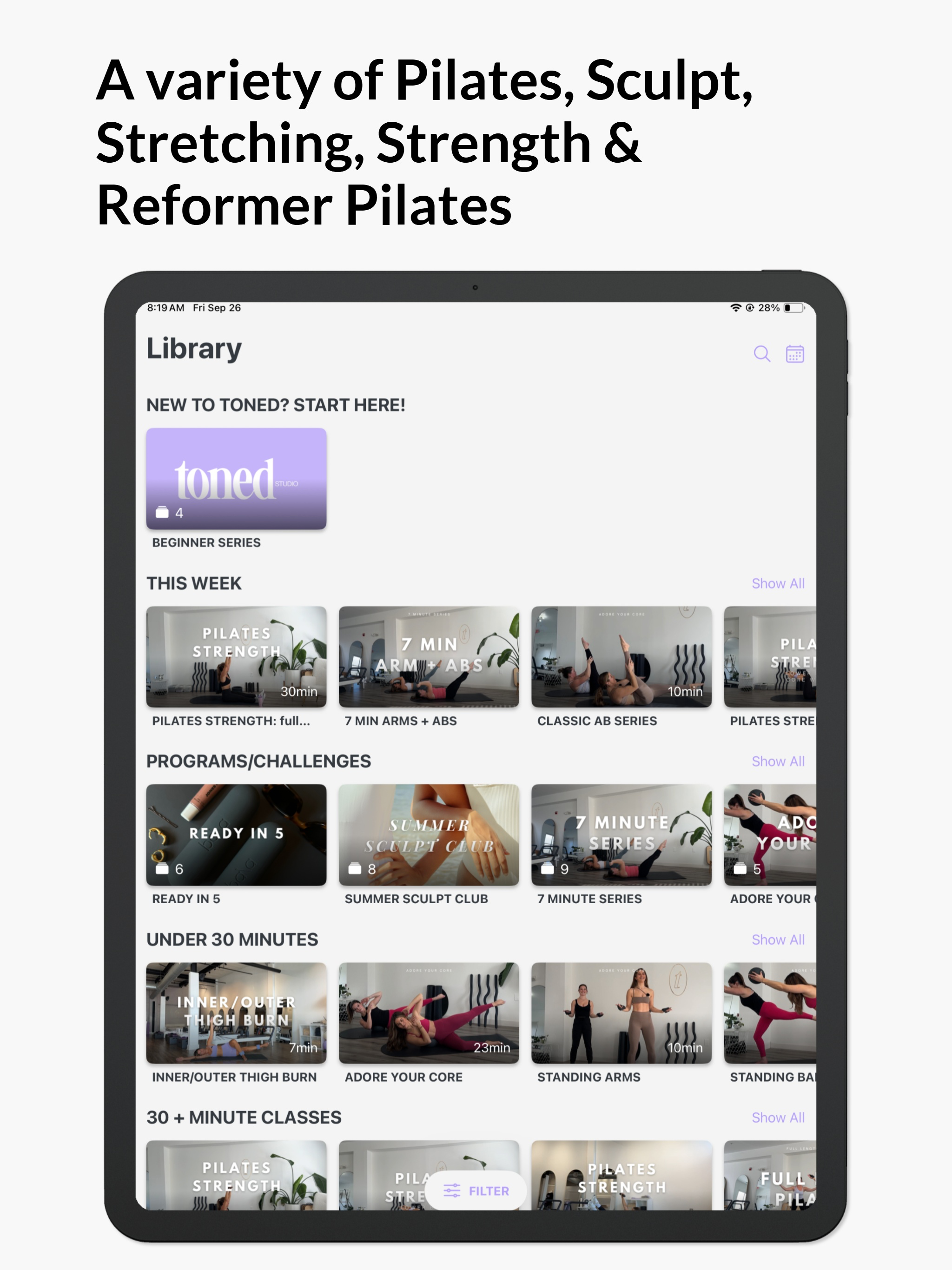 toned studio pilates