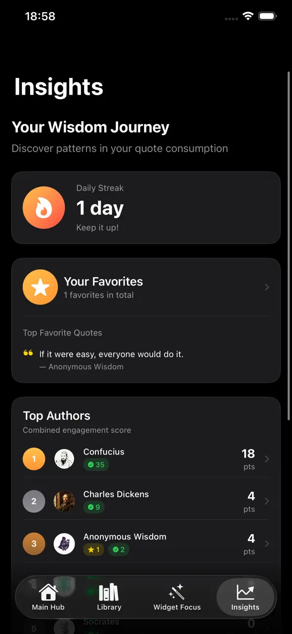 #5. WisdomWidget (iOS) Által: Gabriel Schwartz