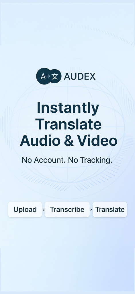 Audex - Translate Audio Files - Productivity App | MWM