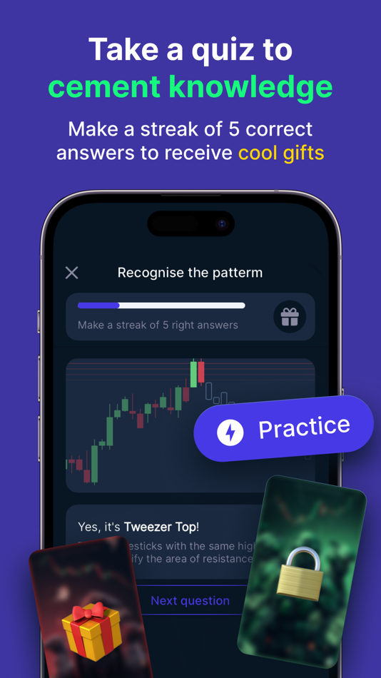 #4. Candlestick Patterns T-Cake (iOS) 由: Viacheslav Krivonosov