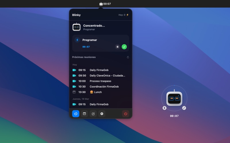 Blinky screenshot