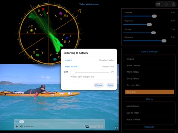 Video VectorScope iPad screenshot